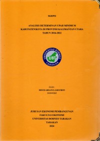 Analisis Determinan Upah Minimum Kabupaten/Kota Di Provinsi Kalimantan Utara Tahun 2016-2022