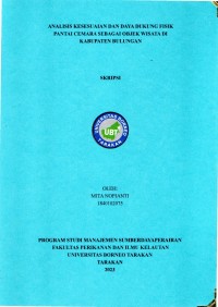Analisis Kesesuaian Dan Daya Dukung Fisik Pantai Cemara Sebagai Objek Wisata Di Kabupaten Bulungan