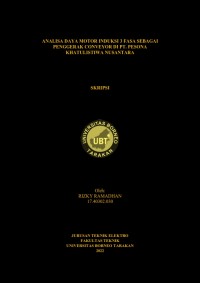 Analisa Daya Motor Induksi 3 Fasa Sebagai Penggerak Conveyor Di PT. Pesona Khatulistiwa Nusantara