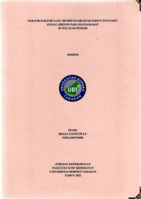 Faktor-Faktor Yang Mempengaruhi Kejadian Penyakit Ginjal Kronis Pada Masyarakat Di Wilayah Pesisir