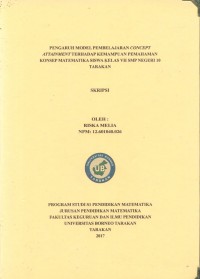 Pengaruh Model Pembelajaran Concept Attainment Terhadap Kemampuan Pemahaman Konsep Matematika Siswa Kelas VII SMP Negeri 10 Tarakan