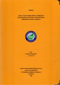 Peran Taman Berkampung Terhadap Kesejahteraan Pelaku Usaha Di Taman Berkampung Kota Tarakan
