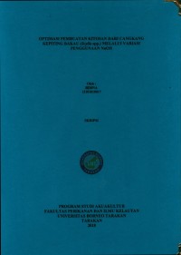 Optimasi Pembuatan Kitosan Dari Cangkang Kepiting Bakau (Scylla Spp.) Melalui Variasi Penggunaan NaOH