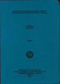 Efektifitas Penambahan Hormon Tiroksin Terhadap Moulting Kepiting Bakau (Scylla Spp.)