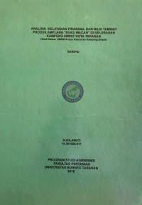 Analisis Kelayakan Finansial Dan Nilai Tambah Produk Amplang 