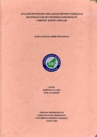Analisis Penerapan Relaksasi Benson Terhadap Kecemasan Klien Hemodialisis Dengan Chronic Kidney Disease