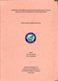 Penerapan Hypnobreastfeeding Pada Ibu Post Sectio Caesarea Dengan Masalah Keperawatan Menyusui Efektif