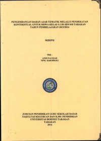 Pengembangan Bahan Ajar Tematik Melalui Pendekatan Kontekstual Untuk Siswa Kelas I-2 Di SDN 018 Tarakan Tahun Pembelajaran 2013/2014