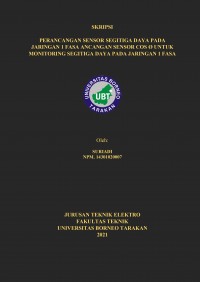 Perancangan Sensor Segitiga Daya Pada Jaringan 1 Fasa Ancangan Sensor Cos Ø Untuk Monitoring Segitiga Daya Pada Jaringan 1 Fasa
