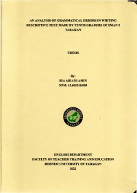 An Analysis Of Grammatical Errors In Writing Descriptive Text Made By Tenth Graders Of SMAN 2 Tarakan
