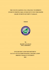 The Use of Learning Cell Strategy to Improve Students Writing Skill on Recount Text for Eight Grade Students of SMPN 5 Tarakan