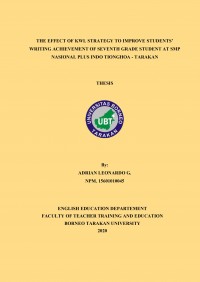 The Effect of KWL Strategy to Improve Students Writing Achievement of Seventh Grade Student at SMP Nasional Plus Indo-Tionghoa Tarakan