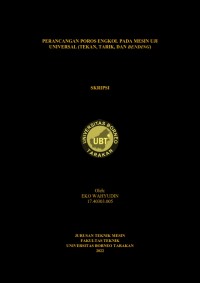 Perancangan Poros Engkol Pada Mesin Uji Universal (Tekan, Tarik Dan Bending)
