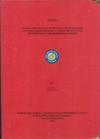Tindak Pidana Perjudian Online Ditinjau Dari Undang-Undang Nomor 11 Tahun 2008 Tentang Informasi dan Transaksi Elektronik