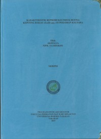 Karakteristik Reproduksi Induk Betina Kepiting Bakau (Scylla Spp.) Di Perairan Kaltara