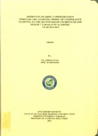 Improving Reading Comprehension Through CIRC Learning Model Of Cooperative Learning To The Second Grade Students Of SMP Negeri 7 Tarakan In Academic Year 2011/2012
