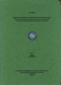 Keragaan Sistem Agribisnis Pisang Kepok (Musa acuminata balbisiana) (Studi Kasus Di Desa Setabu Kecamatan Sebatik Barat Kabupaten Nunukan)