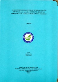 Analisis Kesuburan Tambak Budidaya Udang Windu (Penaeus monodon) Sistem Tradisional Di Kecamatan Tarakan Barat, Kota Tarakan