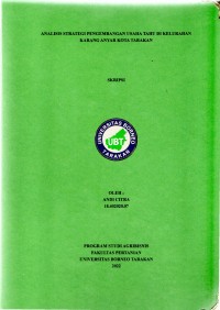 Analisis Strategi Pengembangan Usaha Tahu Di Kelurahan Karang Anyar Kota Tarakan
