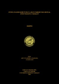 Studi Analisis Kebutuhan Lahan Parkir Pada Rsud Dr. Jusuf SK Kota Tarakan