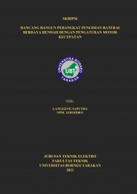 Rancang Bangun Perangkat Pengisian Baterai Berdaya Rendah Dengan Pengaturan Motor Kecepatan