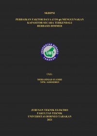Perbaikan Faktor Daya (Cos phi) Menggunakan Kapasitor Secara Terkendali Berbasis Dimmer