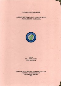 Asuhan Keperawatan Pada Ibu Nifas Pasca Sectio Caesarea