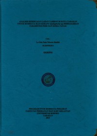 Analisis Kesesuaian Lahan Tambak Di Kota Tarakan Untuk Budidaya Ikan Kerapu (Epinephelus sp) Berdasarkan Parameter Fisik Dan Kimia