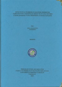 Efektivitas Pemberian Bakteri Probiotik Terhadap Kelangsungan Hidup Ikan Lele Dumbo (Clarias Gariepinus) Yang Diinfeksi Aeromonas Hydrophila