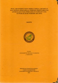 Pengaruh  Perputaran Modal Kerja, Likuiditas, Dan Ukuran Perusahaan Terhadap Profitabilitas (Studi Kasus Pada Perusahaan Farmasi Yang Go Publik Di Bei Periode 2016 – 2019)