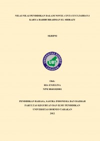 Nilai-Nilai Pendidikan Dalam Novel Cinta Suci Zahrana Karya Habiburrahman El Shirazy