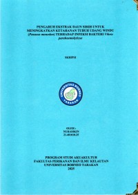 PENGARUH EKSTRAK DAUN SIRIH UNTUK MENINGKATKAN KETAHANAN TUBUH UDANG WINDU (Penaeus Monodon) TERHADAP INFEKSI BAKTERI Vibrio Parahaemolyticus