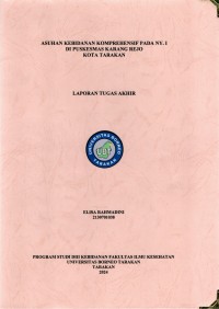 Asuhan Kebidanan Komprehensif Pada Ny. I Di Puskesmas Karang Rejo Kota Tarakan