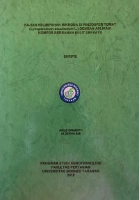 Kajian Kelimpahan Mikroba Di Rhizosfer Tomat (Lycopersicum esculentum L.) Dengan Aplikasi Kompos Berbahan Kulit Ubi Kayu