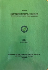 Kajian Penggunaan Jenis Mulsa Organik Dan Pupuk Kotoran Ayam Terhadap Pertumbuhan Dan Hasil Bawang Merah (Allium ascalonicum)