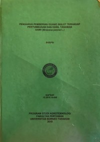Pengaruh Pemberian Guano Walet Terhadap Pertumbuhan Dan Hasil Tanaman Sawi (Brassica juncea L.)