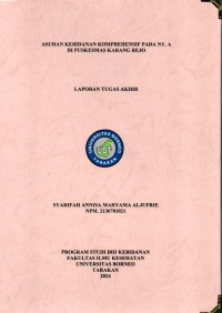 Asuhan Kebidanan Komprehensif Pada Ny. A Di Puskesmas Karang Rejo