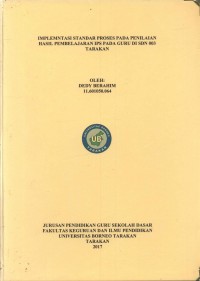 Implementasi Standar Proses Pada Penilaian Hasil Pembelajaran IPS Pada Guru Di SDN 003 Tarakan