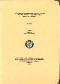 Pengembangan Bahan Ajar Tematik Kelas 1 Melalui Pendekatan Kontekstual Di SDN 041 Tarakan