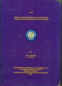 Pertanggungjawaban Pidana Pihak Bank Terhadap Penyalahgunaan Dana Nasabah