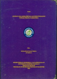Justice Collaborator Dalam Pengungkapan Tindak Pidana Narkotika