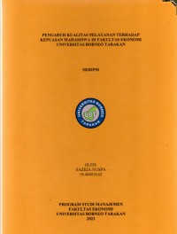Pengaruh Kualitas Pelayanan Terhadap Kepuasan Mahasiswa Fakultas Ekonomi Universitas Borneo Tarakan