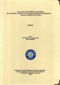 NILAI-NILAI PENDIDIKAN KARAKTER DALAM PUISI CURAHAN CINTA KAMI ANTOLOGI PUISI BERSAMA (KAJIAN SOSIOLOGI SASTRA)