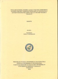 Pengaruh Model Pembelajaran Inkuiri Terbimbing (Guided Inquiry) Terhadap Kemampuan Pemahaman Konsep Matematika Siswa Kelas VIII SMP Negeri 3 Tarakan