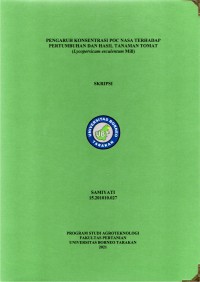 Pengaruh Konsentrasi POC NASA Terhadap Pertumbuhan Dan Hasil Tanaman Tomat (Lycopersicum esculentum mill)
