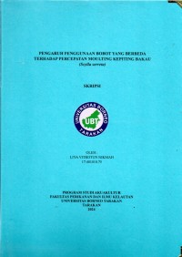 Pengaruh Penggunaan Bobot Yang Berbeda Terhadap Percepatan Moulting Kepiting Bakau (Scylla serrata)