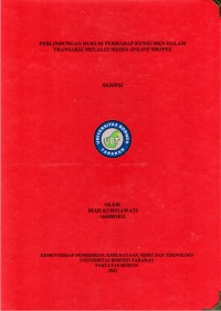 Perlindungan Hukum Terhadap Konsumen Dalam Transaksi Melalui Media Online Shopee