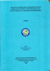 Aktivitas Antibakteri Nanopartikel Kitosan Terhadap Pertumbuhan Bakteri Staphylococcus aureus Dan Staphylococcus epidermidis Penyebab Jerawat