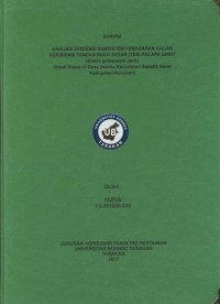 Analisis Efisiensi Subsistem Pemasaran Dalam Agribisnis Tandan Buah Segar (TBS) Kelapa Sawit (Elaeis guineensis jack) (Studi Kasus Di Desa Setabu Kecamatan Sebatik Barat Kabupaten Nunukan)