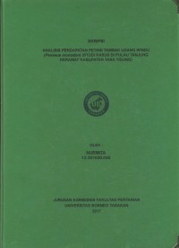 Analisis Pendapatan Petani Tambak Udang Windu (Penaeus monodon) (Studi Kasus Di Pulau Tanjung Keramat Kabupaten Tana Tidung)